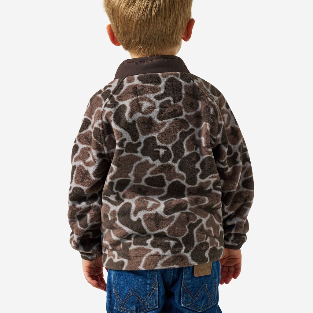 Burlebo Boy's Mallard Mayhem Camo Microfleece Y-MICFZJ-MMAYC-B