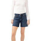 Women's Silver Suki Mid Rise Long Shorts L53971ADM362 - Crazy House Western Wear