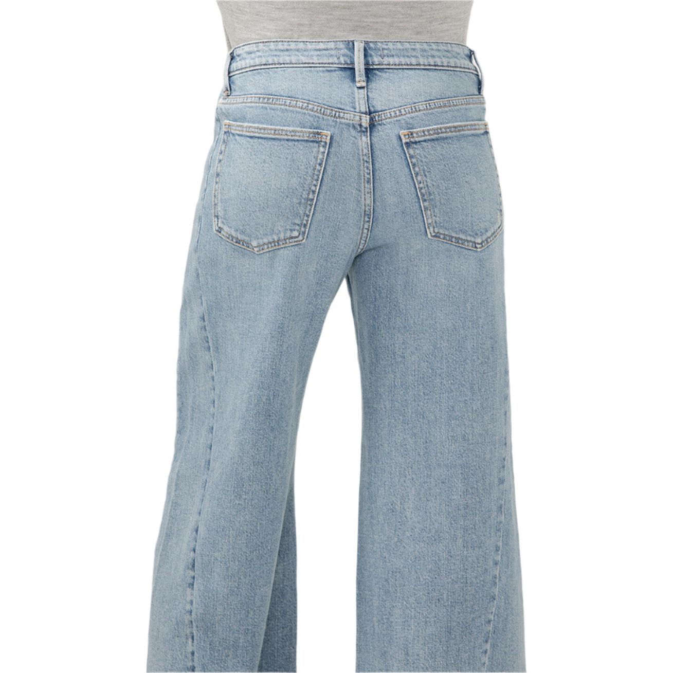 Women's Silver Isbister High Rise Wide Leg Jeans L74909ADM207