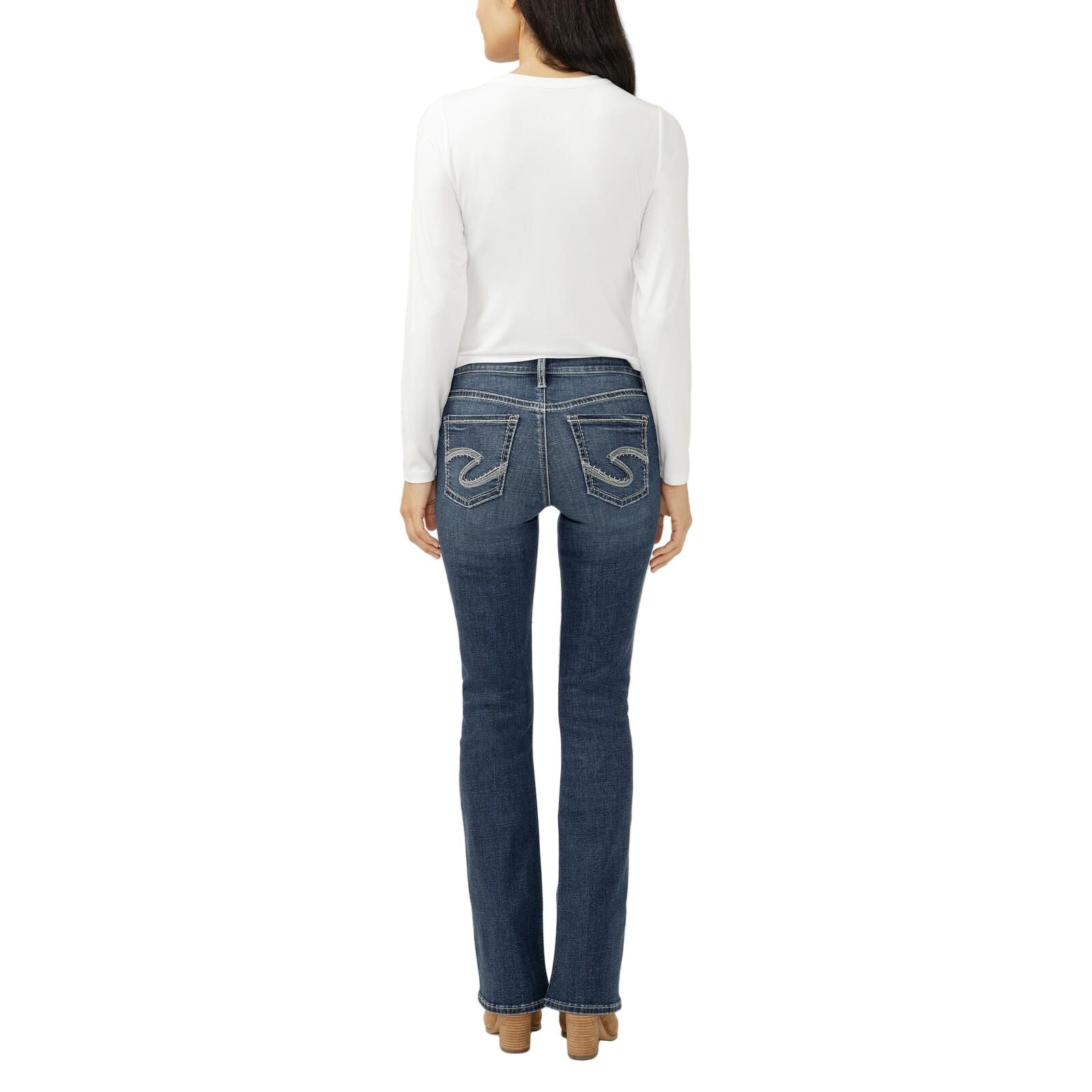 Women's Silver Suki Mid Rise Bootcut Jeans L93719ECF384