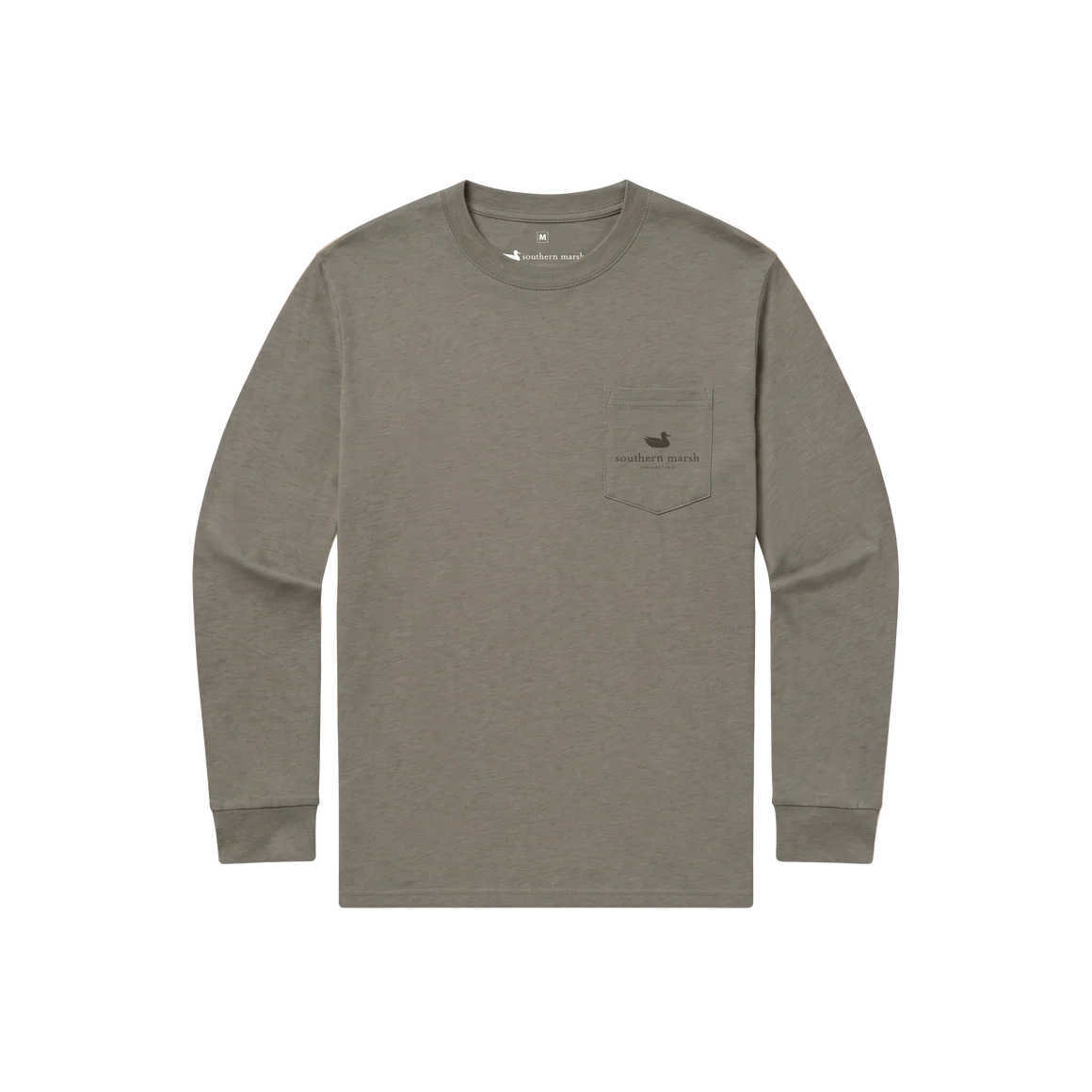 Southern Marsh Stonewall Olive Long Sleeve Duck Hotline Tee LHOT-SWO