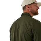 Men's Burlebo Mallard Green Long Sleeve Performance Western Shirt