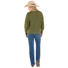Women's Panhandle Hunter Green Stitch Sweater LW32T07937