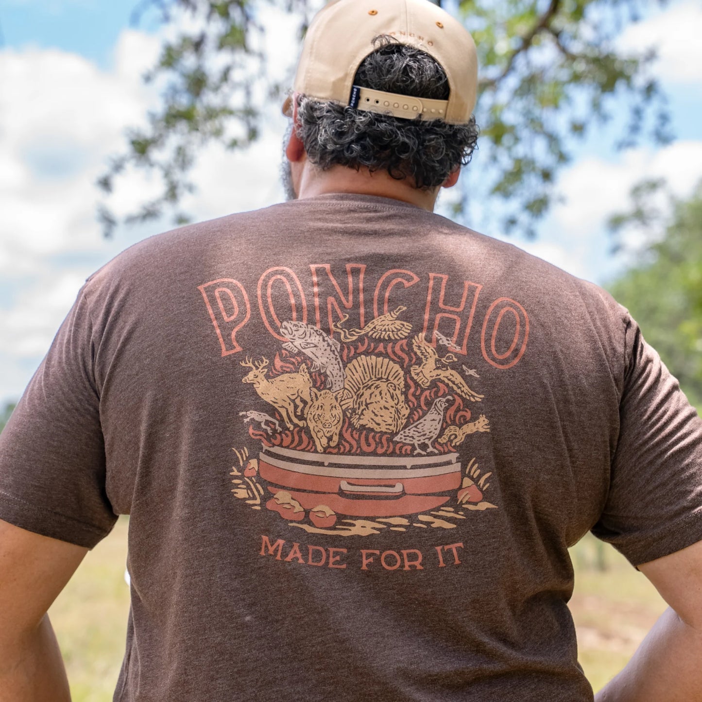 Men's Poncho "Land To Table Tee"