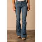 Women's Kimes Ranch Lola Mid Rise Flare Leg Trouser Jean LOLA-SOHO - Crazy House Western Wear