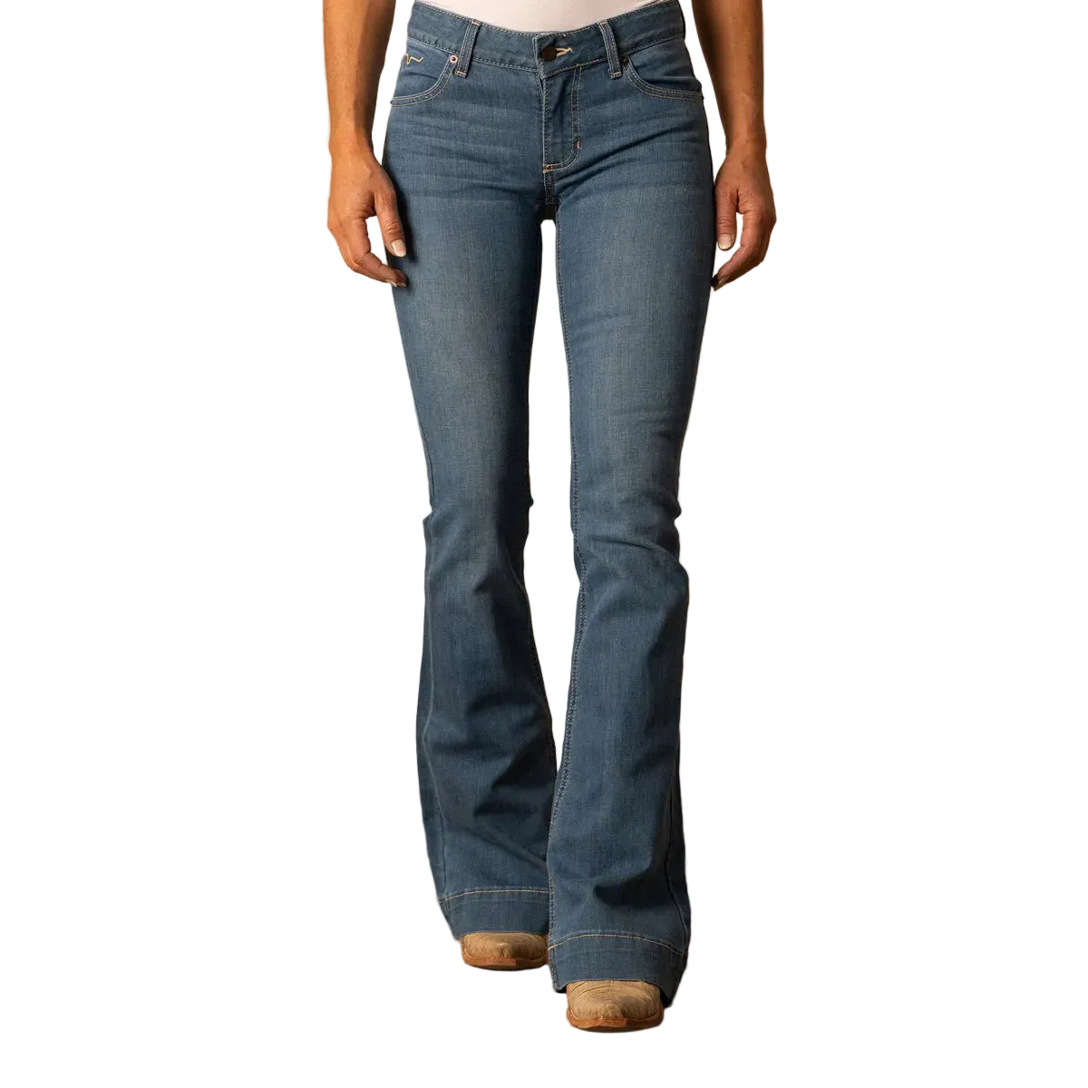 Women's Kimes Ranch Lola Mid Rise Flare Leg Trouser Jean LOLA-SOHO - Crazy House Western Wear