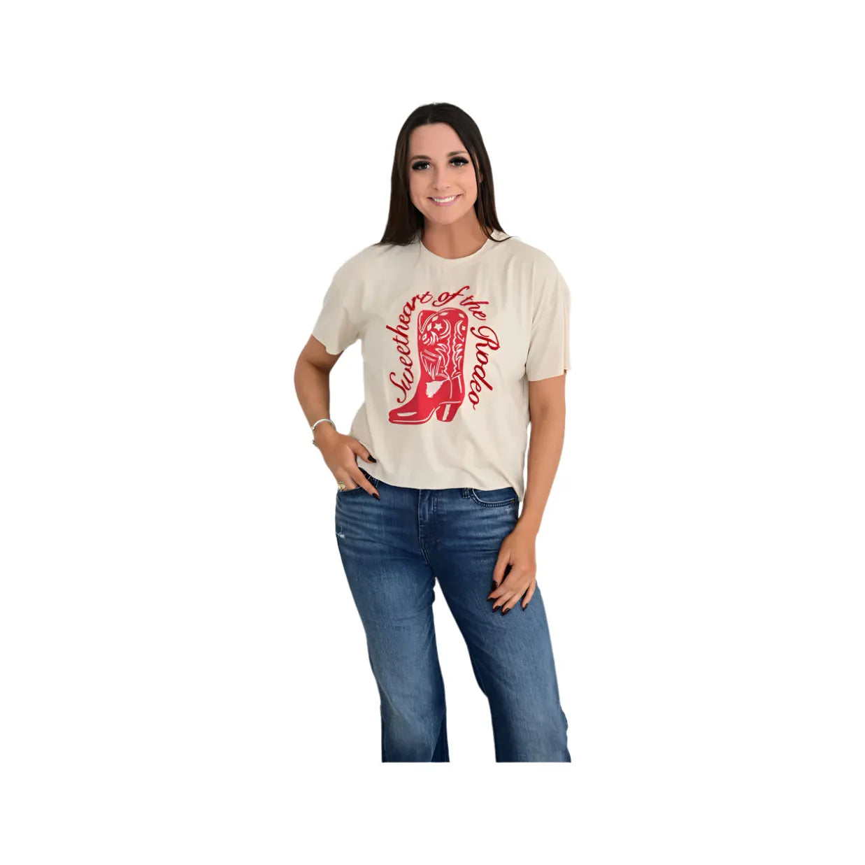 Women's Howdy Hanny Sweethart Rodeo T-shirt - Crazy House Western Wear