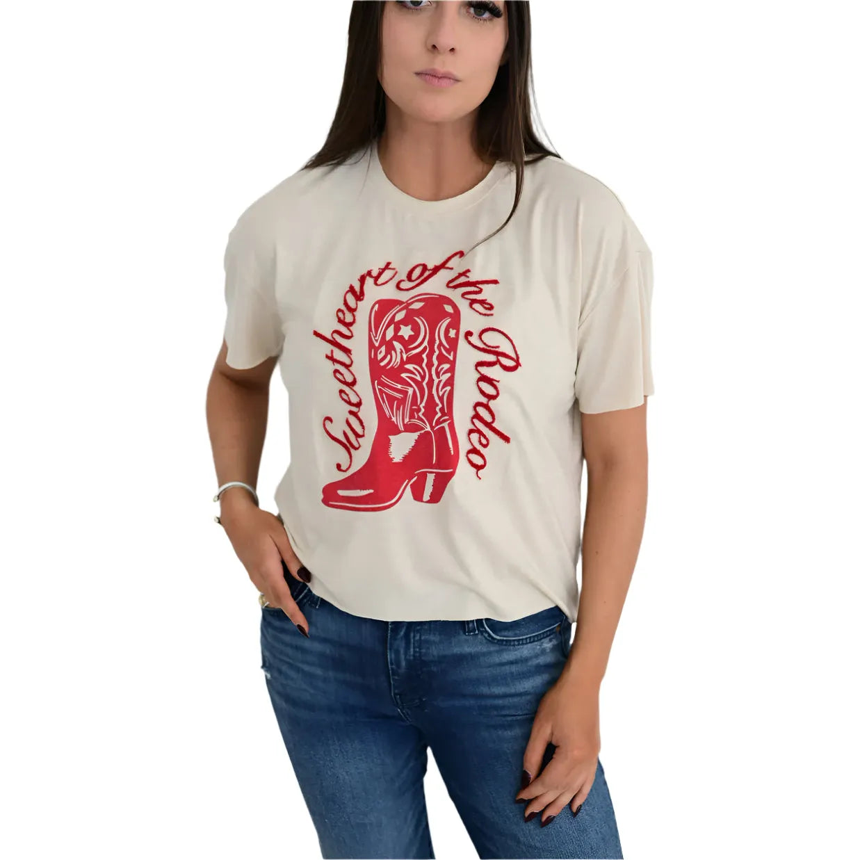 Women's Howdy Hanny Sweethart Rodeo T-shirt - Crazy House Western Wear