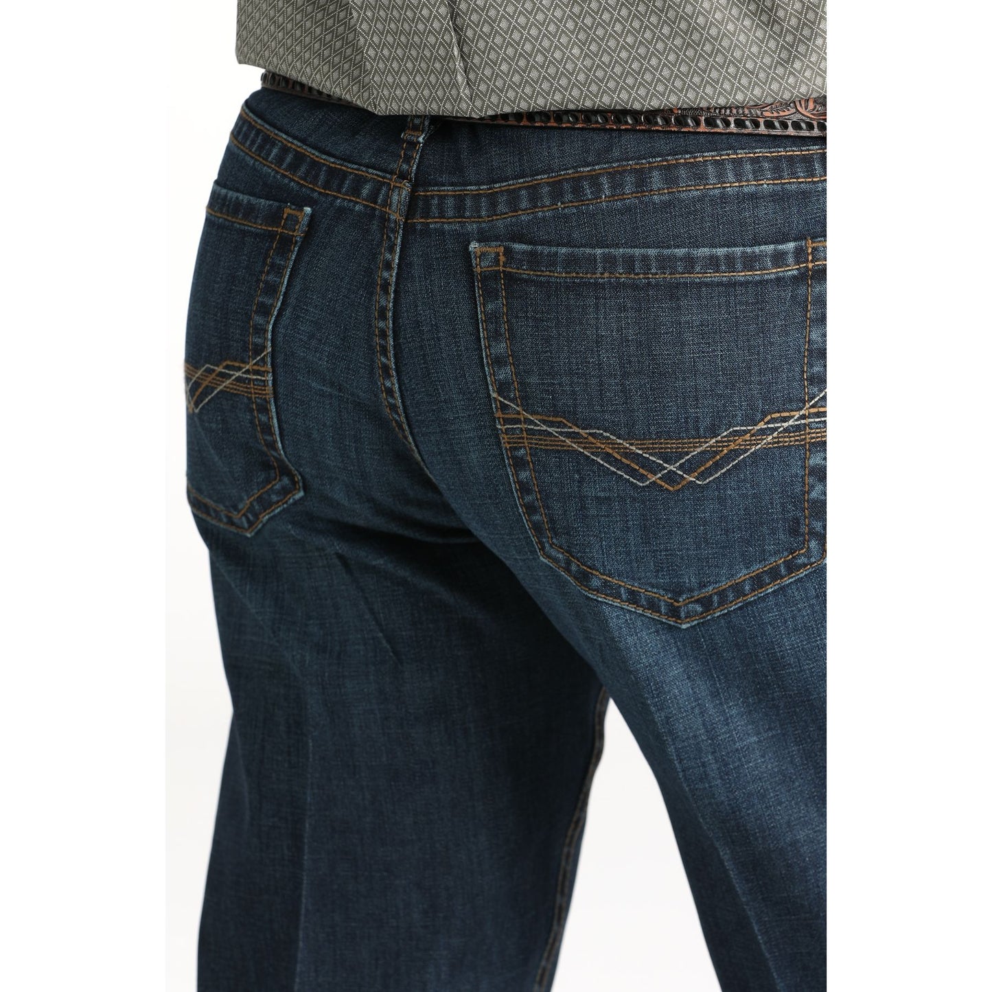 Men's Cinch Grant Relaxed Mid Rise Dark Stonewash Bootcut Jeans MB31937001