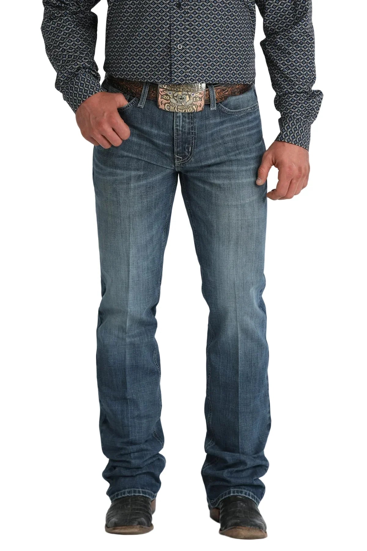 Men's Cinch Ian Mid Rise Slim Bootcut Jeans MB33736001