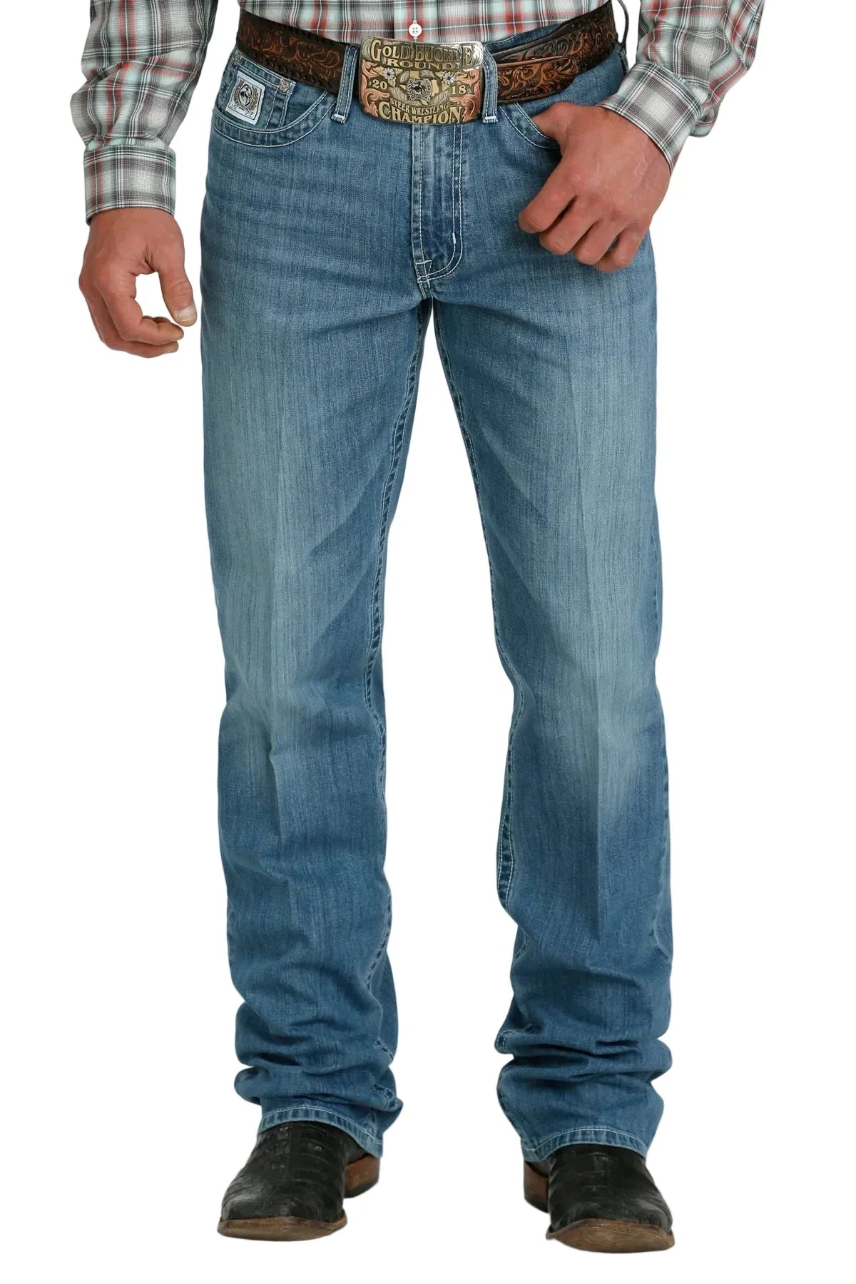 Men's Cinch White Label Medium Stone Jeans MB92834056