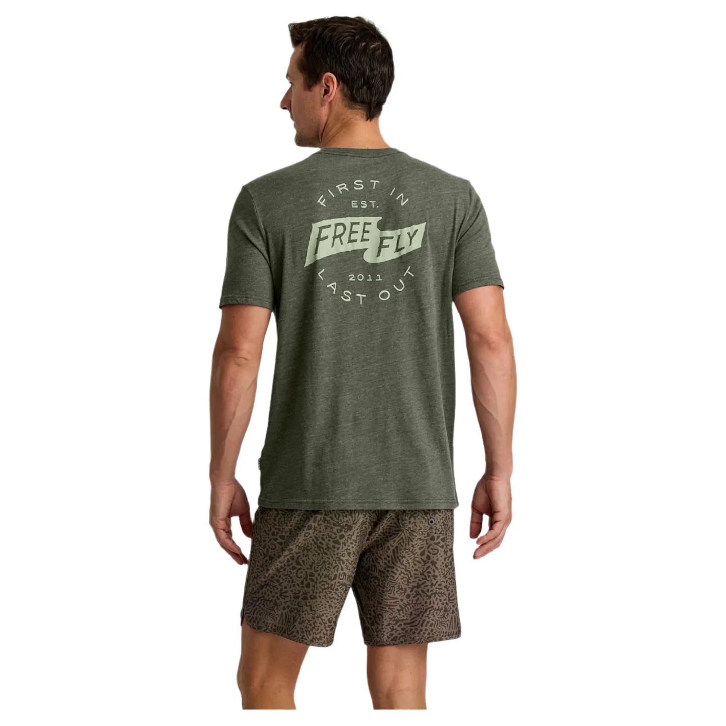 Men's Free Fly First and Last Tee MGRFILA-542 - Crazy House Western Wear
