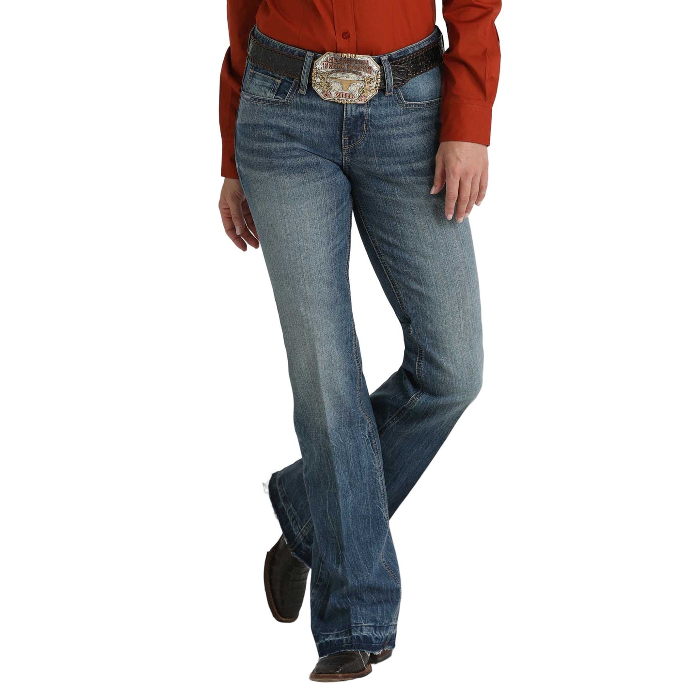 Women's Cinch Lynden Trouser - Medium Stone MJ81454095