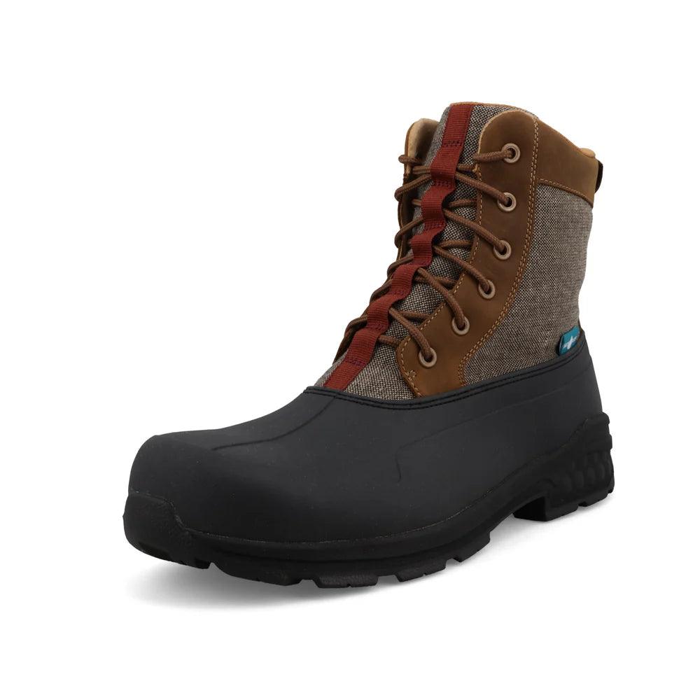 Men's Twisted X 8" Lace Up Rubber Nano Toe Boots MRLNW01 - Crazy House Western Wear