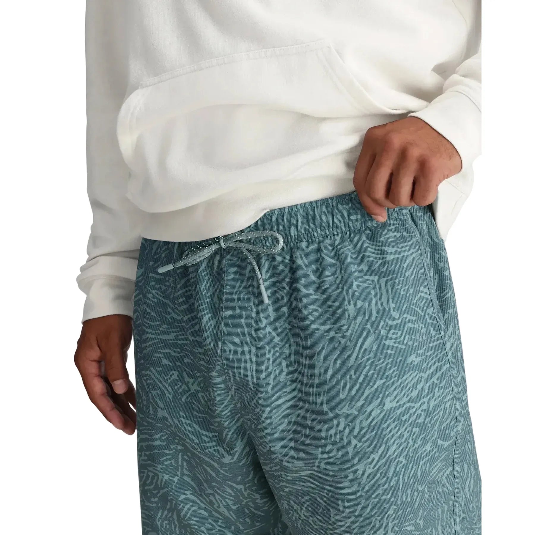 Men's Free Fly Tidal Flow Print Stormy Sea Reverb Shorts- 7" MRVBS-806