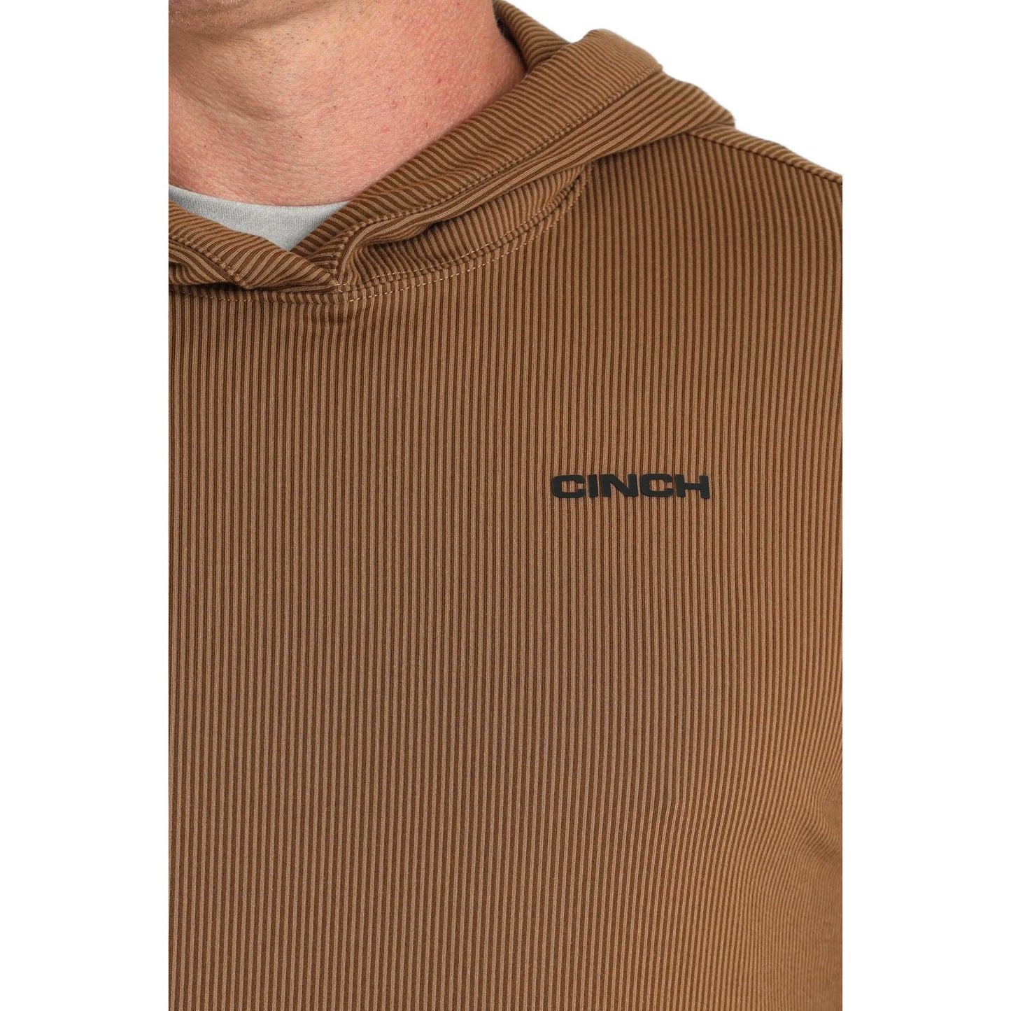 Men's Cinch Striped Logo Hoodie MTK1671001