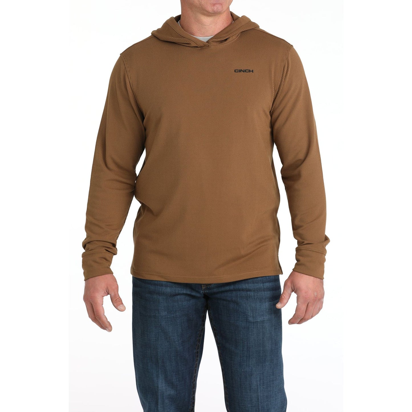 Men's Cinch Striped Logo Hoodie MTK1671001