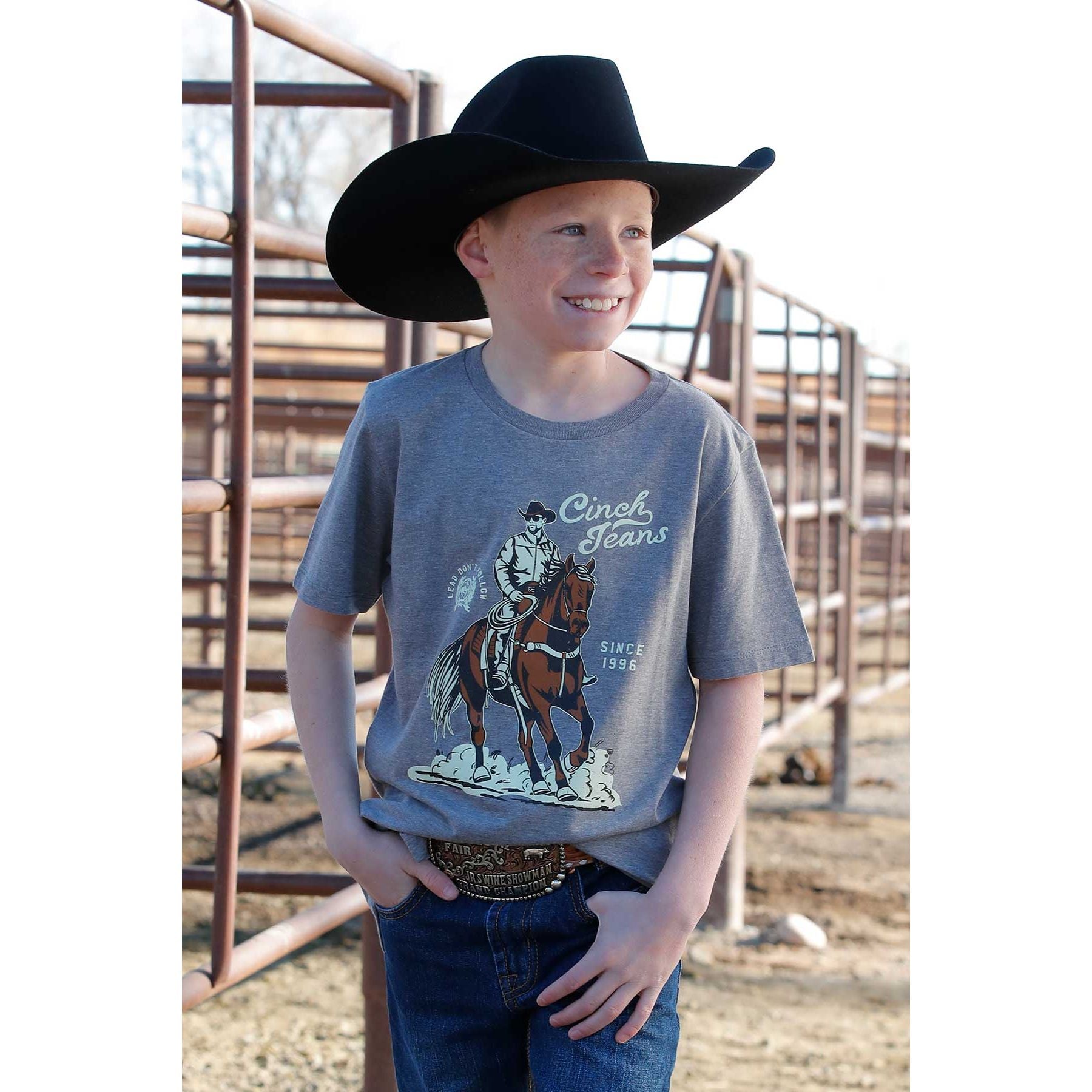 Boy's Cinch Graphic Tee MTT7670155 - Crazy House Western Wear