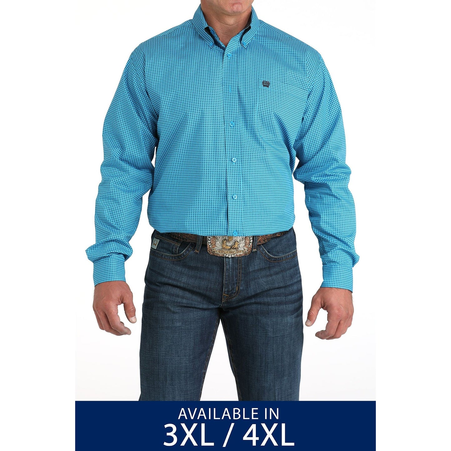 Men's Cinch Long Sleeve Button Down Western Shirt MTW105956X