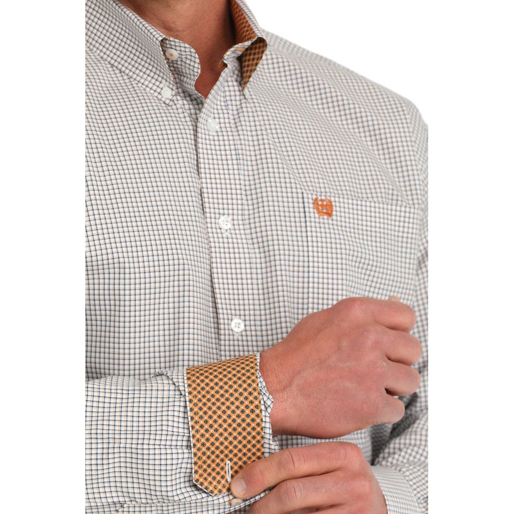 Cinch Men's Stretch Long Sleeve Plaid Button Down Shirt MTW1105883 - Crazy House Western Wear