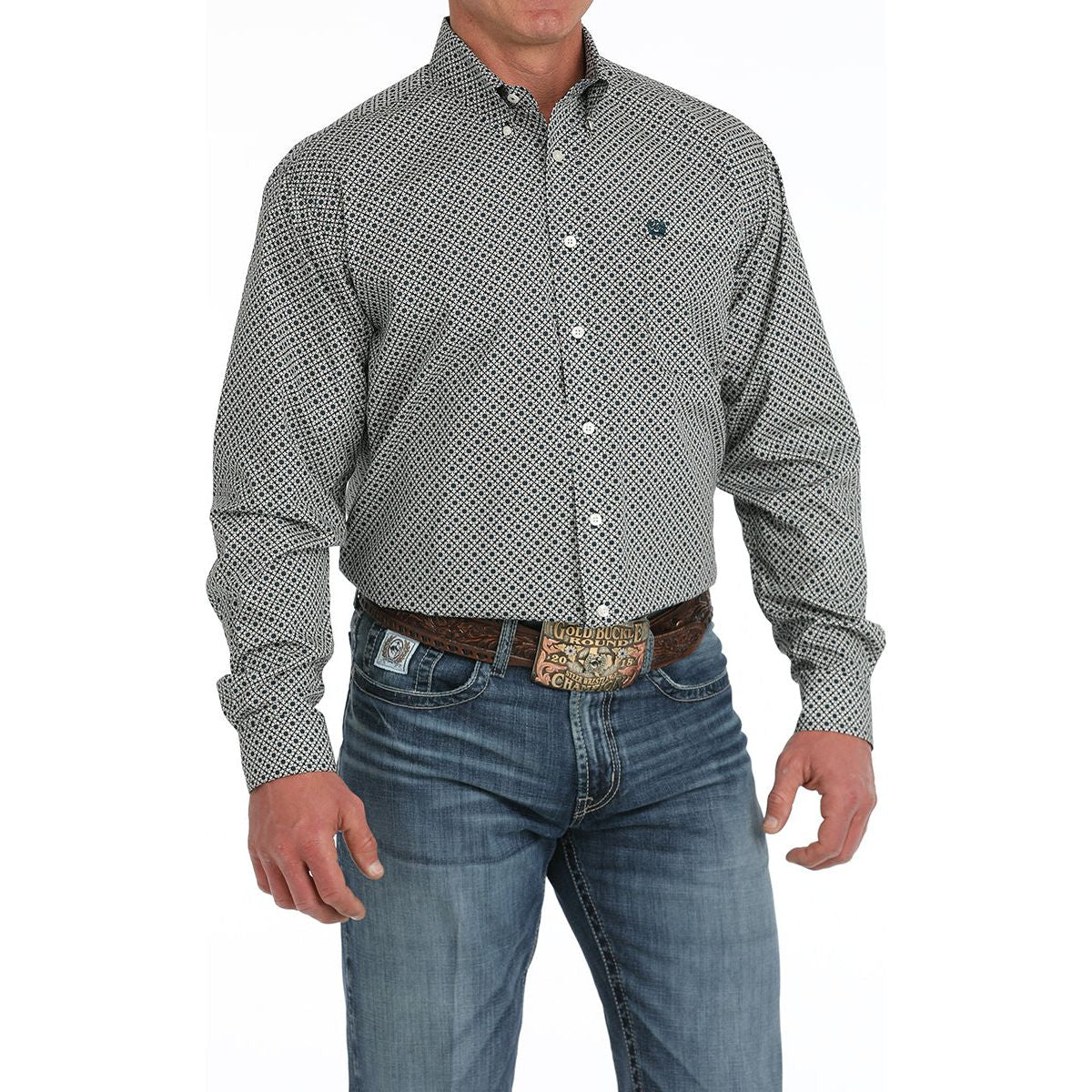Men's Cinch Patterned Long Sleeve Shirt MTW1105909 - Crazy House Western Wear