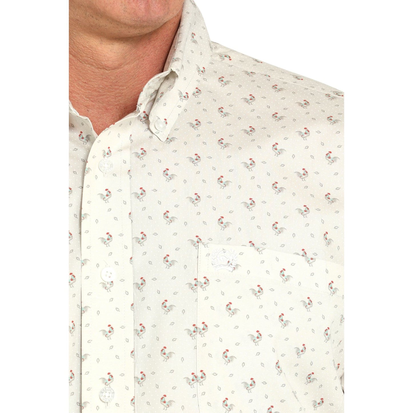 Men's Cinch Rooster Print Long Sleeve Shirt MTW1105933 - Crazy House Western Wear