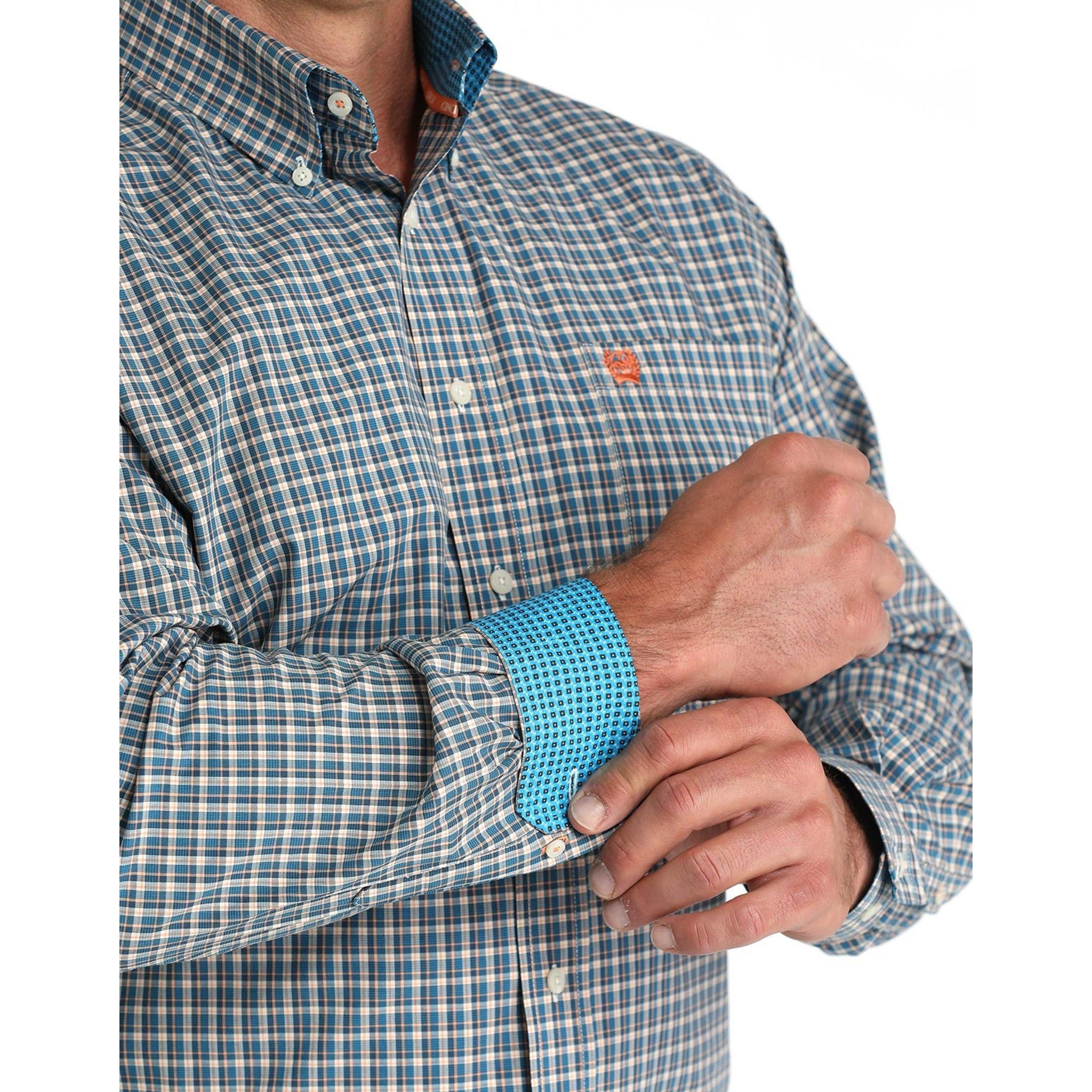 Men's Cinch Long Sleeve Plaid Button Down Shirt MTW1105954 - Crazy House Western Wear