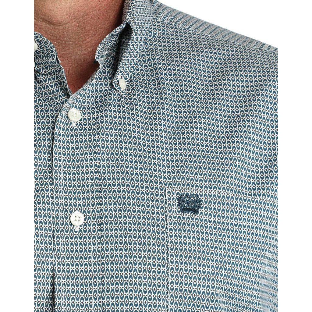 Men's Cinch Stretch Long Sleeve Print Button Down Shirt MTW1105968 - Crazy House Western Wear