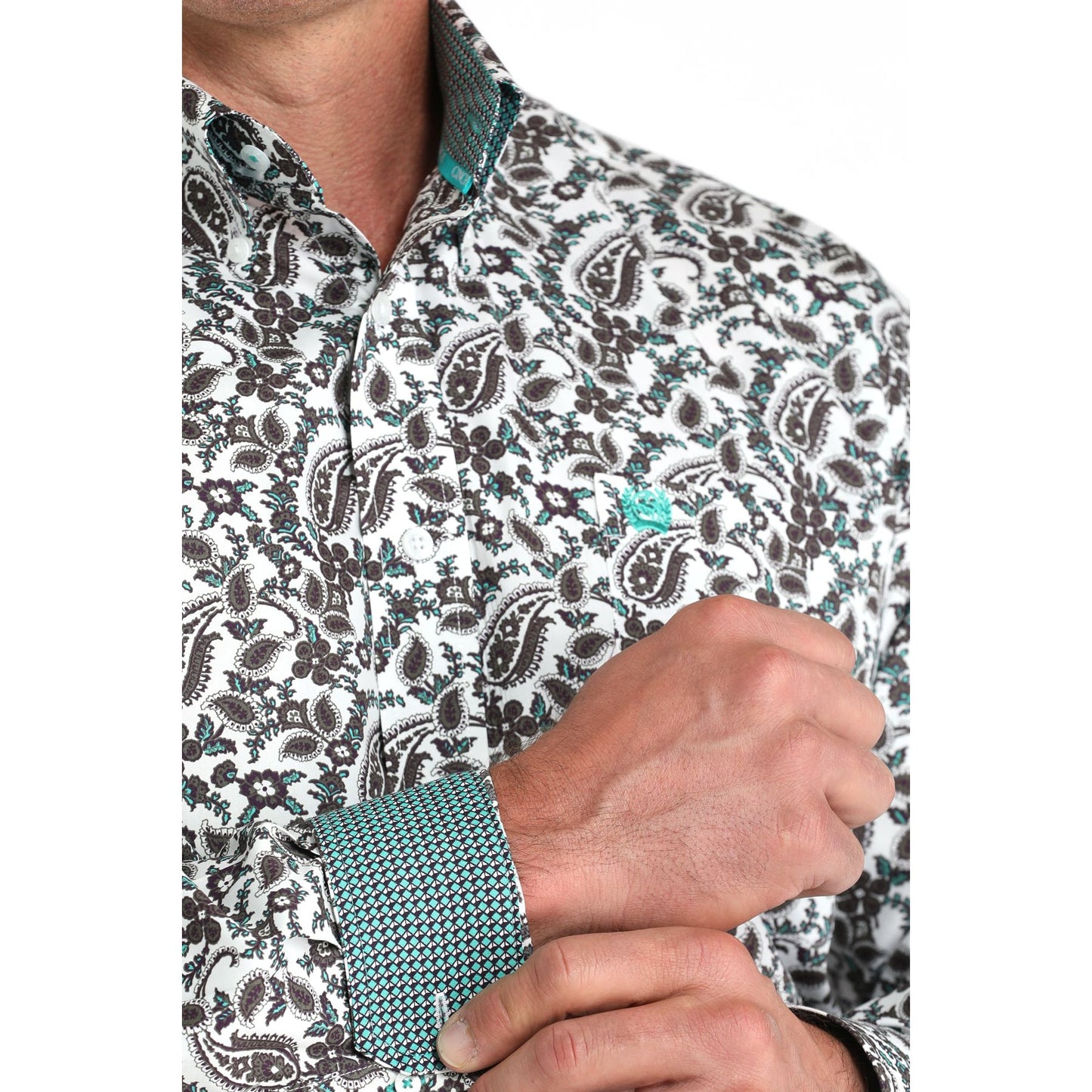 Men's Cinch Long Sleeve Button Down Western Shirt MTW1105969