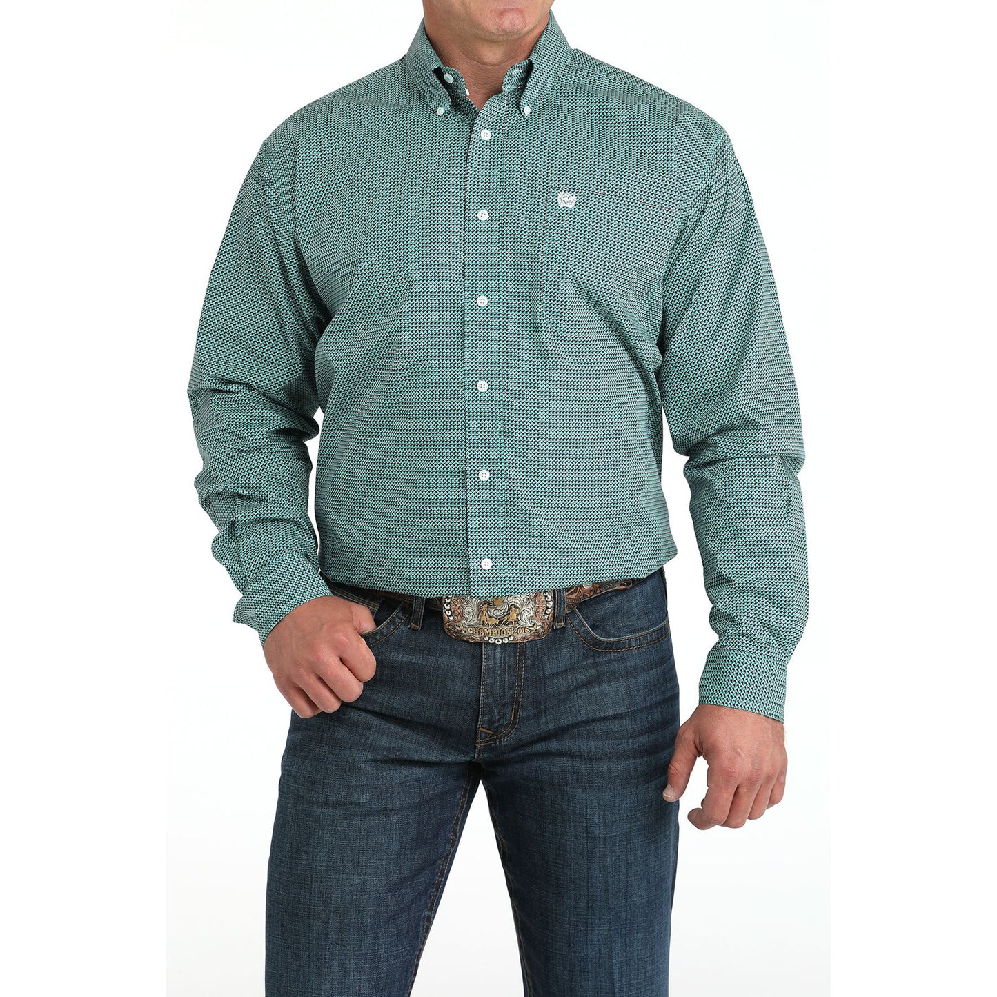 Men's Cinch Long Sleeve Button Down Western Shirt MTW1105970