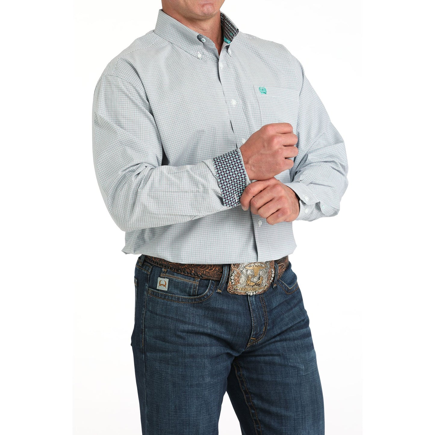 Men's Cinch Plaid Button Up Shirt MTW1105973