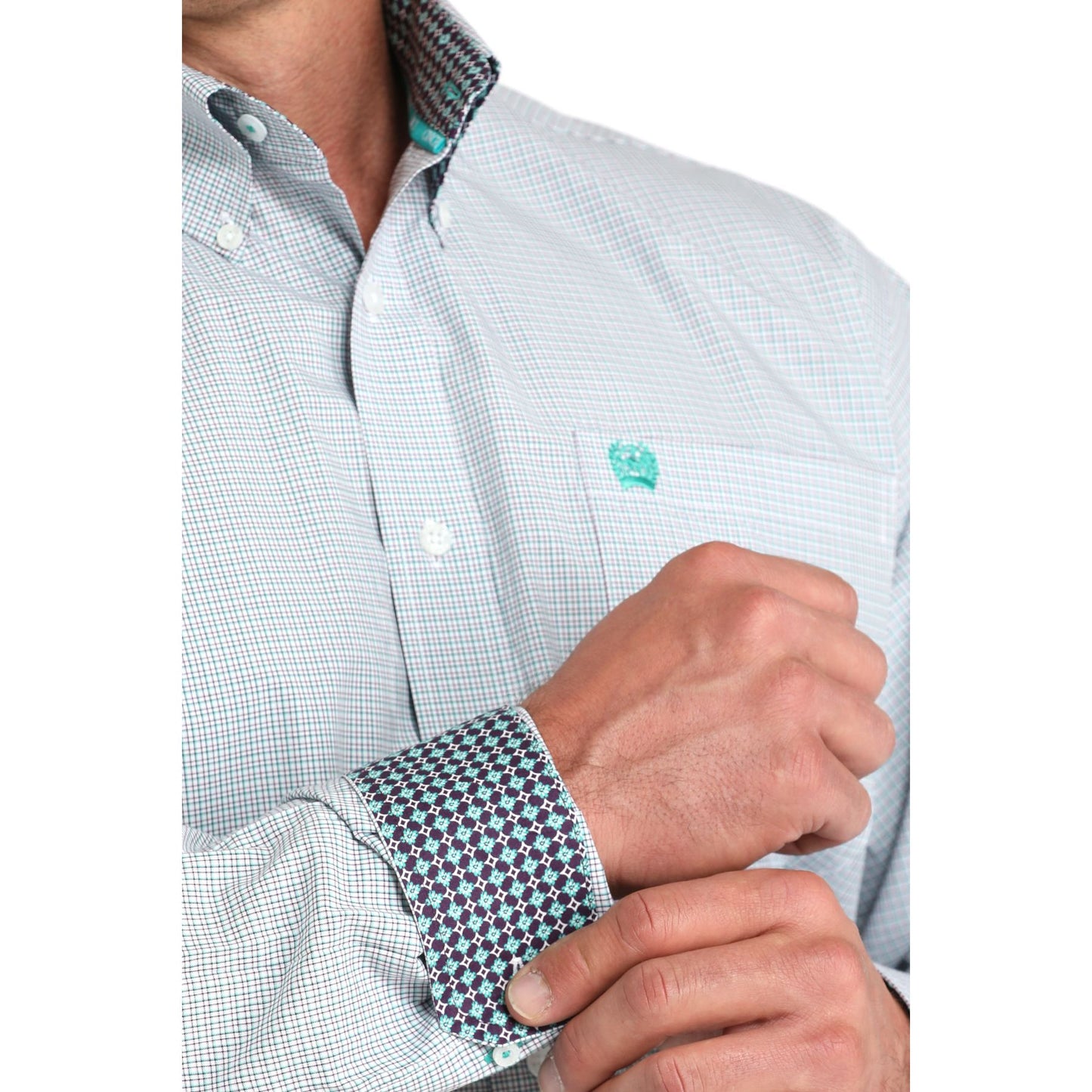 Men's Cinch Plaid Button Up Shirt MTW1105973