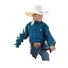 Boy's Cinch Blue Paisley Print MTW7060370 - Crazy House Western Wear