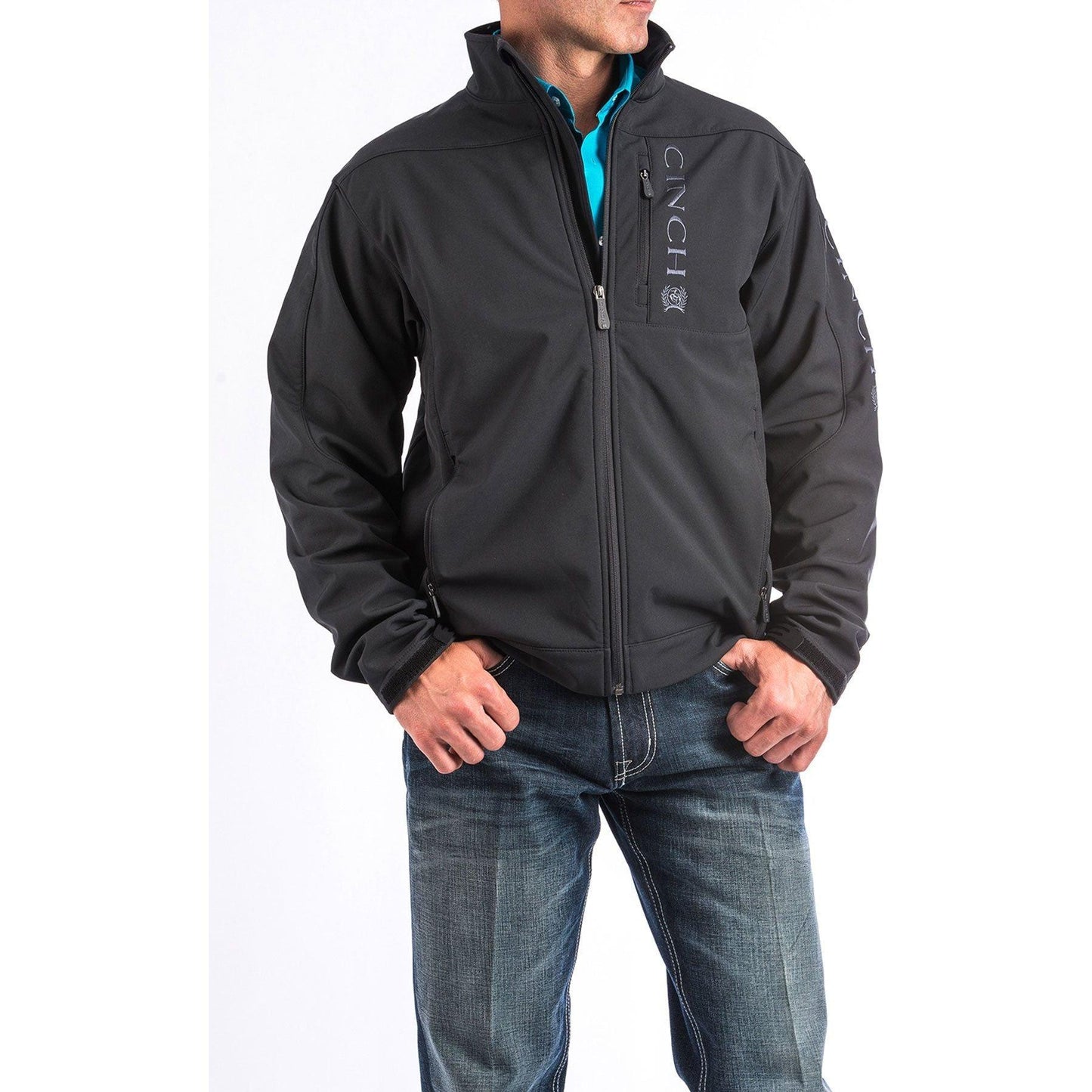 Men's Cinch Black Bonded Jacket mwj1009000 - Crazy House Western Wear