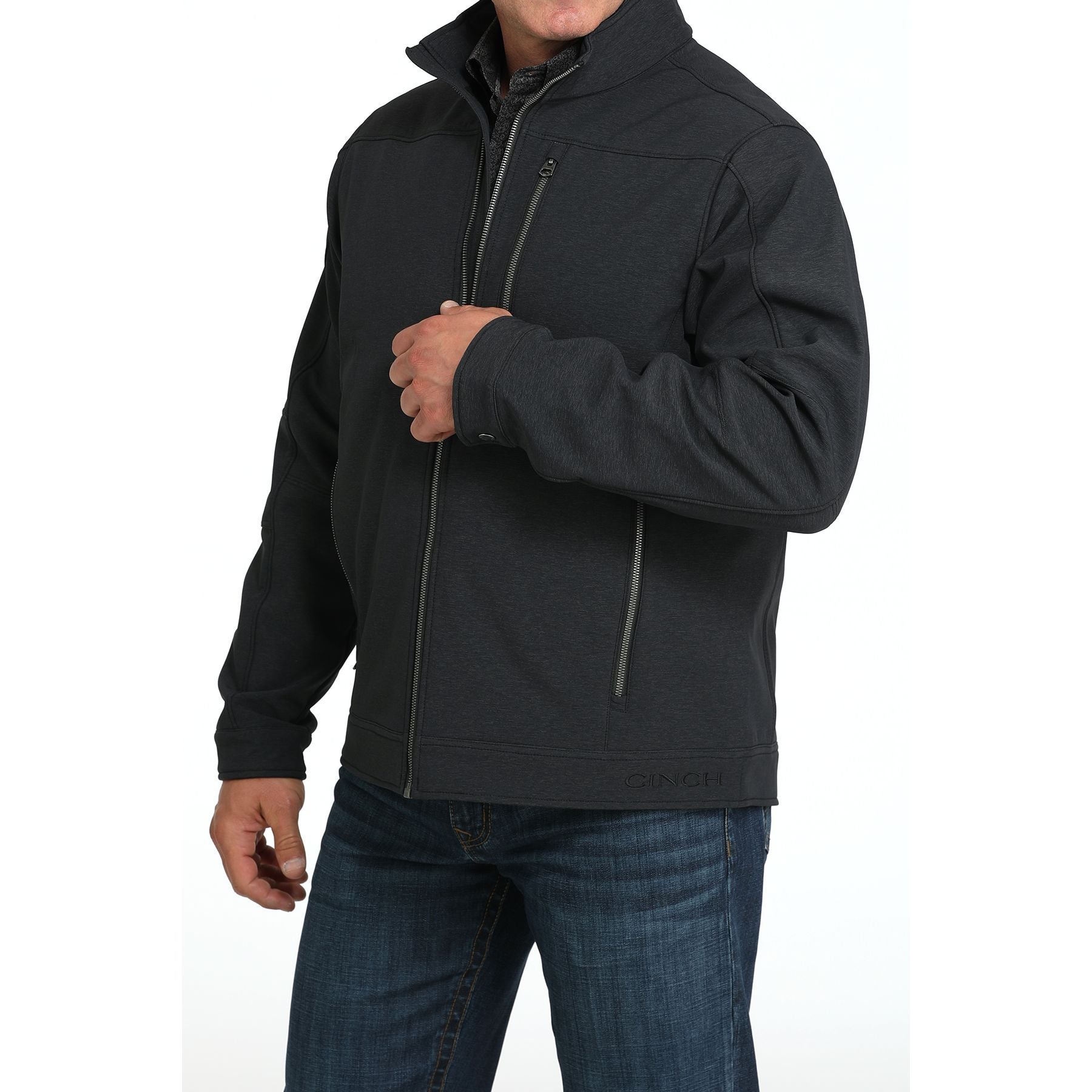 Men's Cinch Black Concealed Carry Bonded Jacket