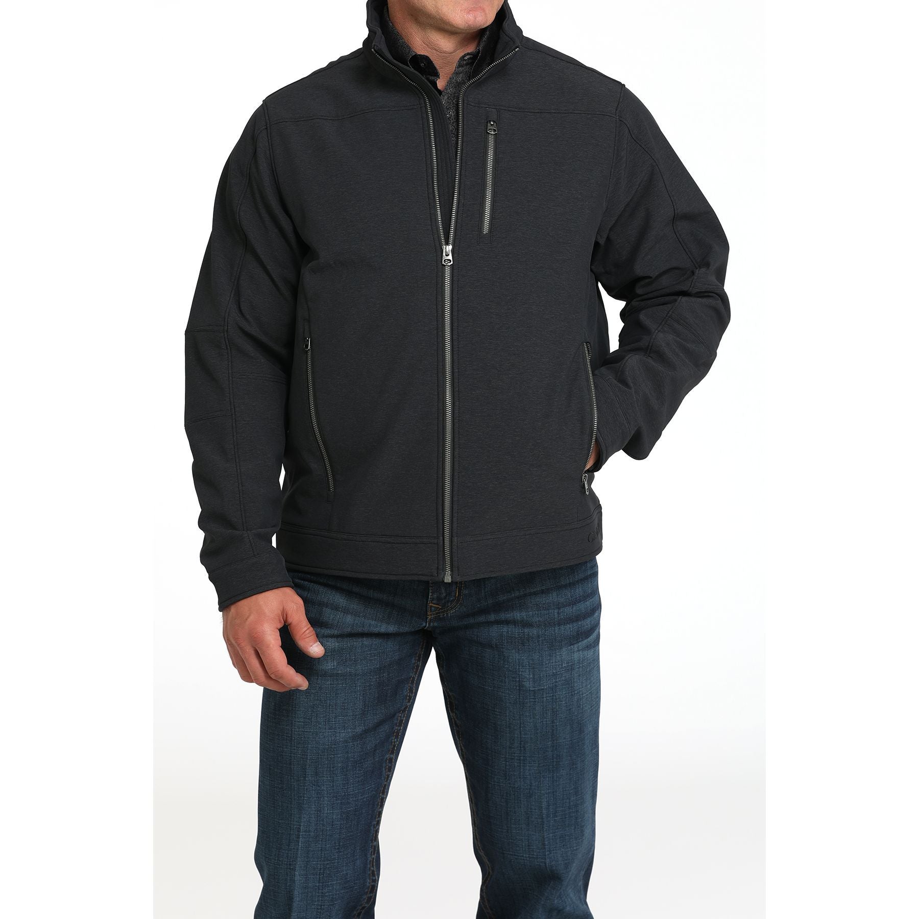Men's Cinch Black Concealed Carry Bonded Jacket