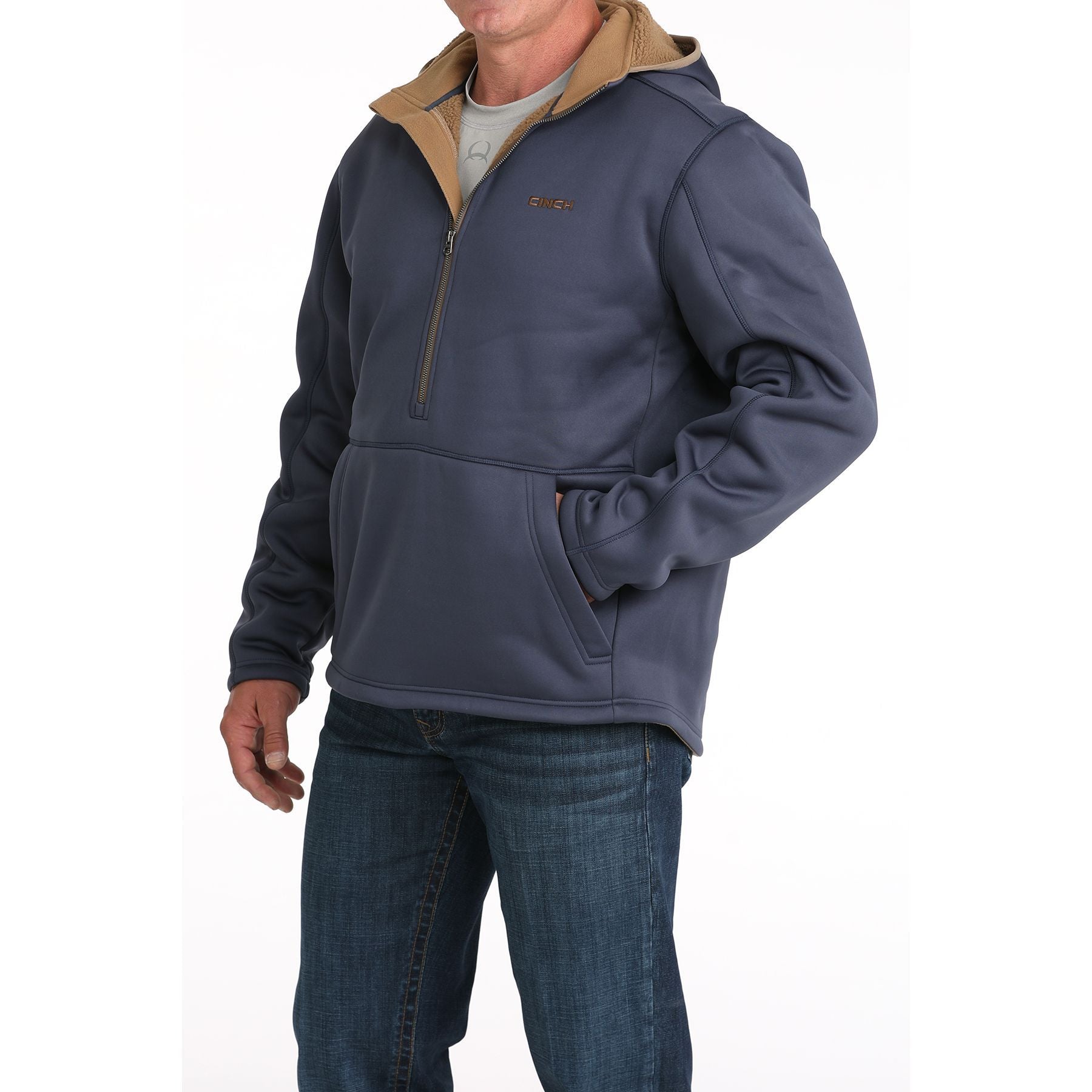 Men's Cinch Navy Sherpa Hoodie