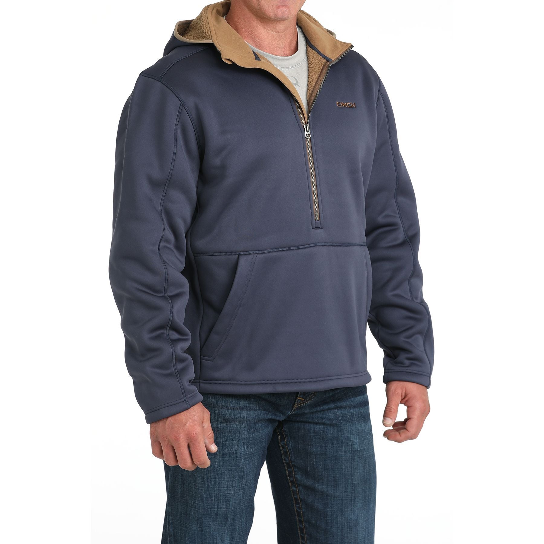 Men's Cinch Navy Sherpa Hoodie