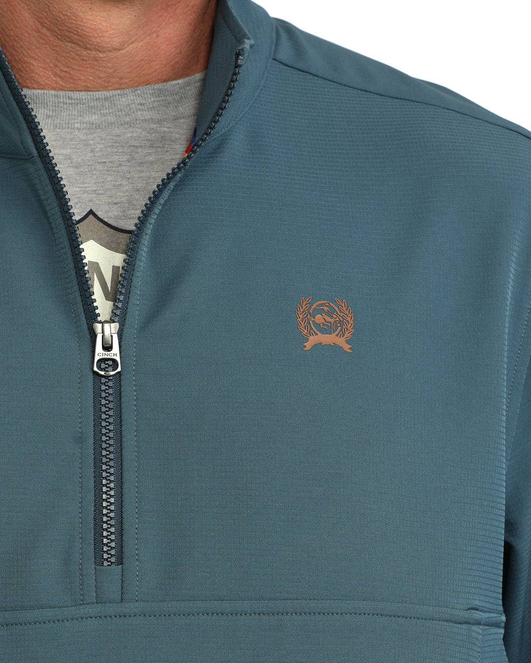 Cinch Men's Teal Windbreaker Pullover MWJ1935002