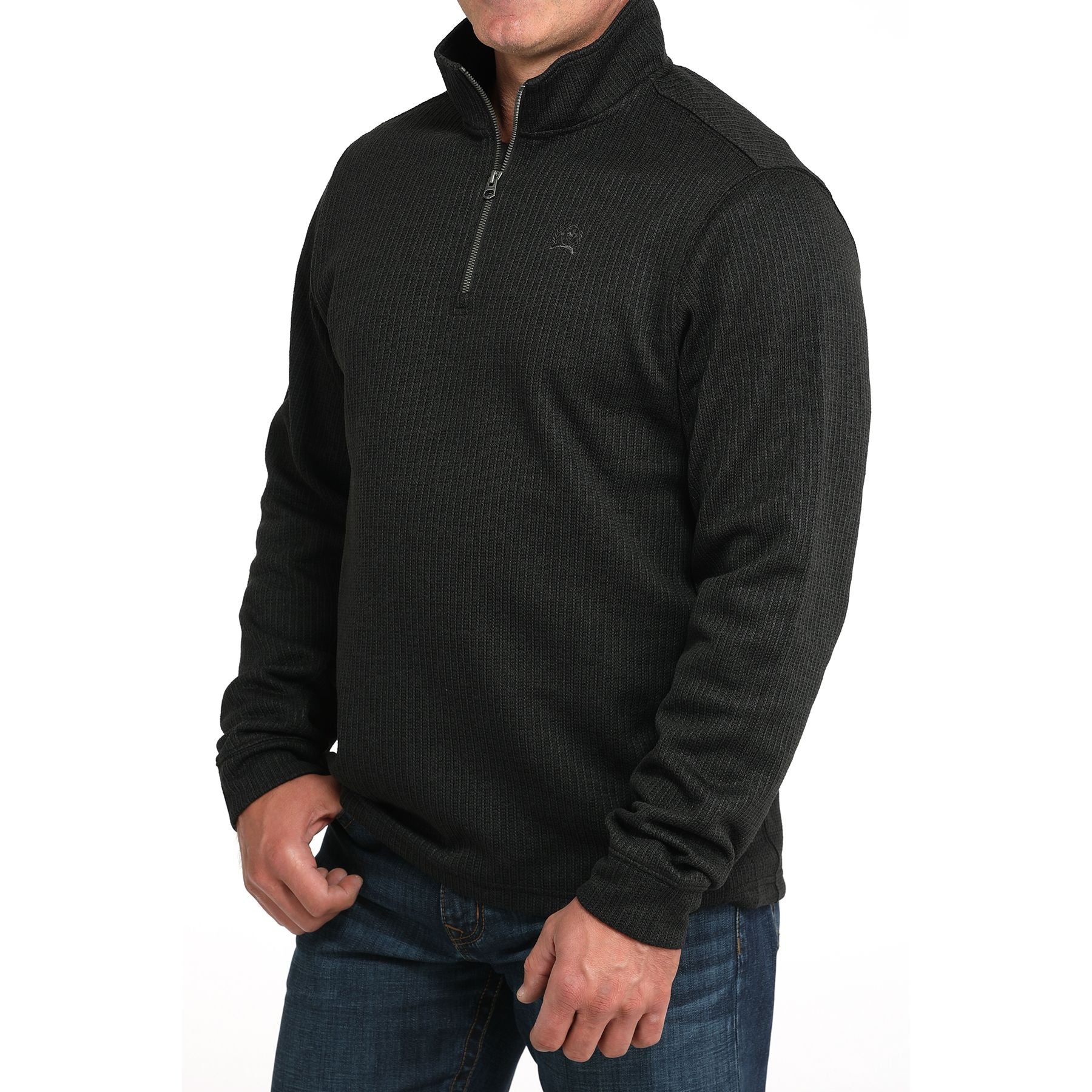 Men's Cinch Black 1/4 Zip Sweater