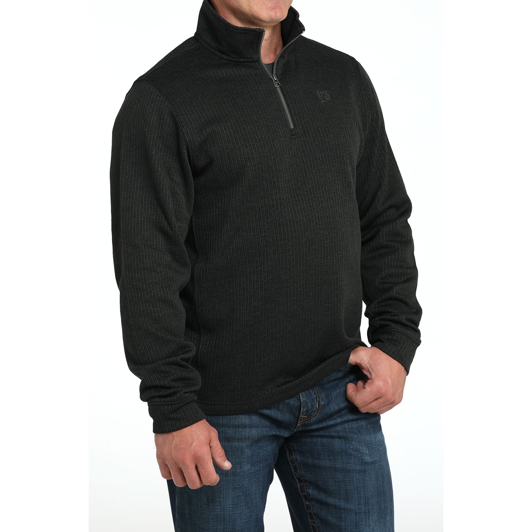 Men's Cinch Black 1/4 Zip Sweater
