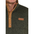 Men's Cinch Olive Fleece Pullover