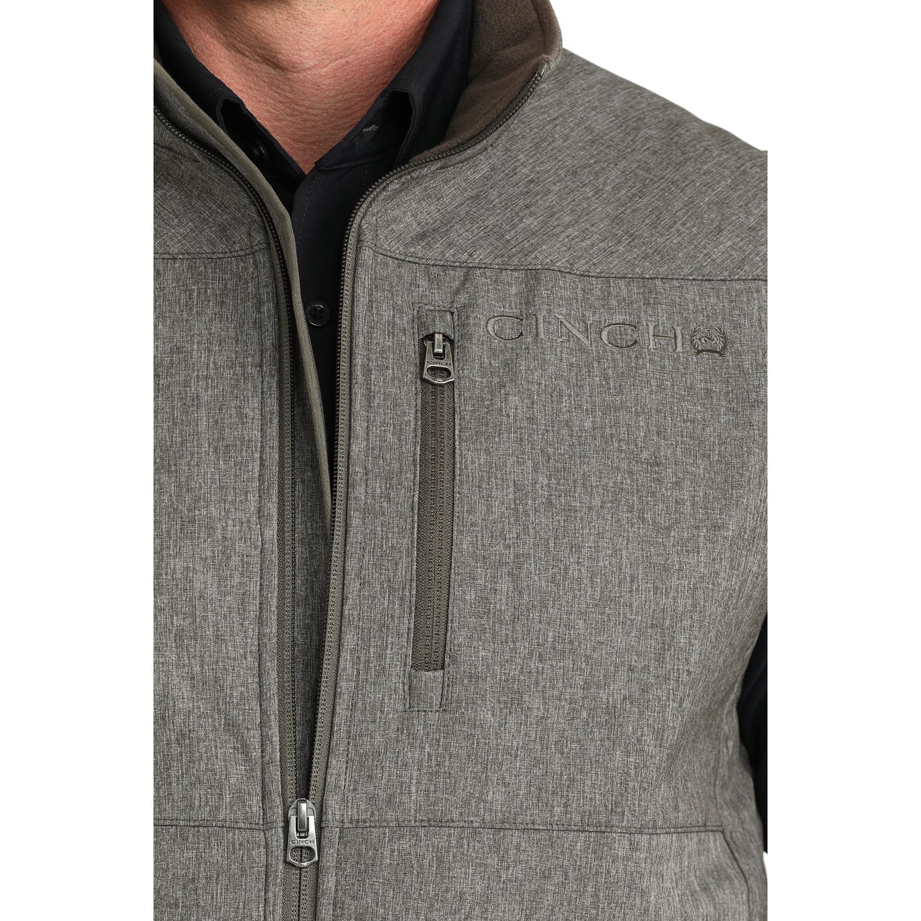 Men's Cinch Concealed Carry Olive Bonded Vest