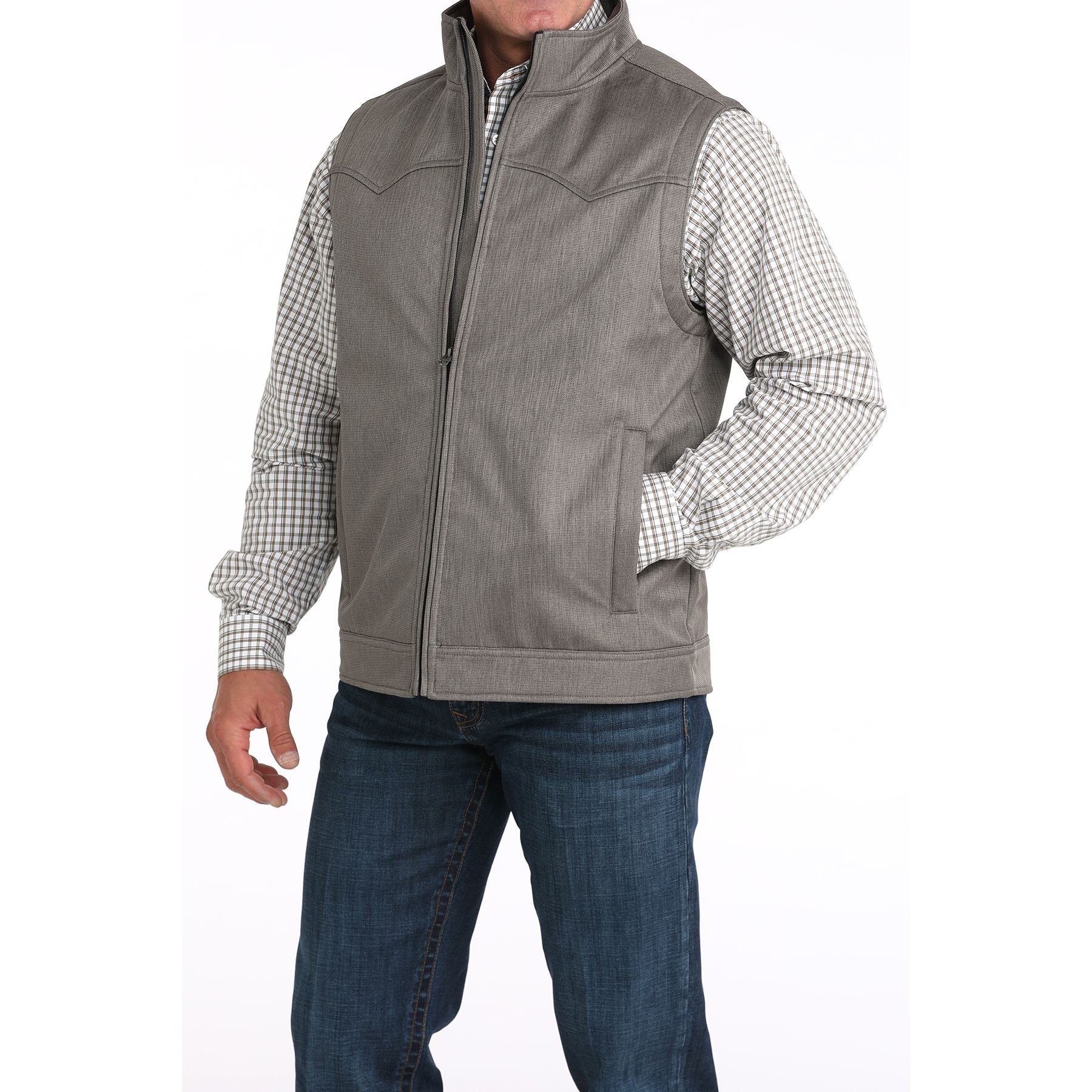 Men's Cinch Gray Bonded Vest