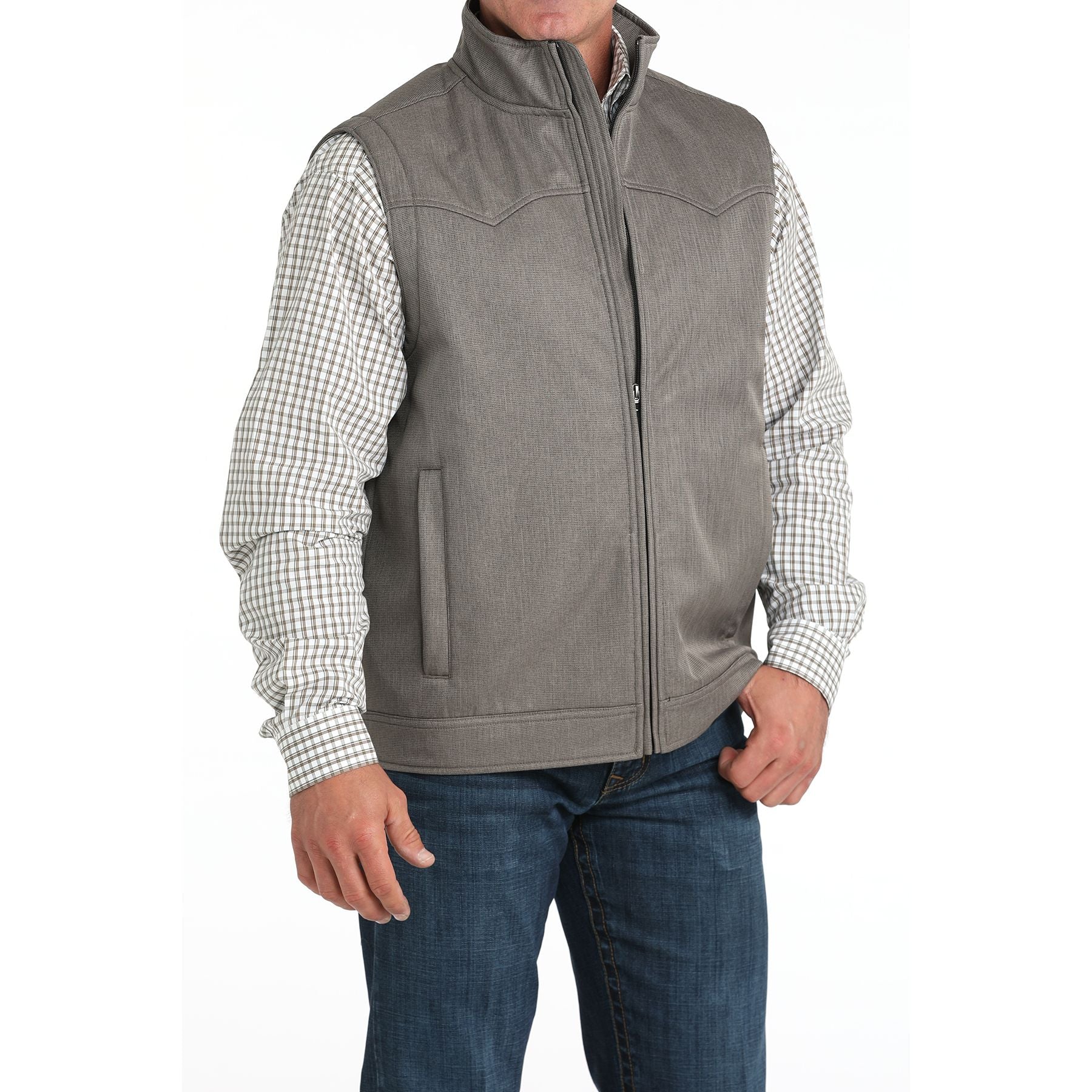 Men's Cinch Gray Bonded Vest