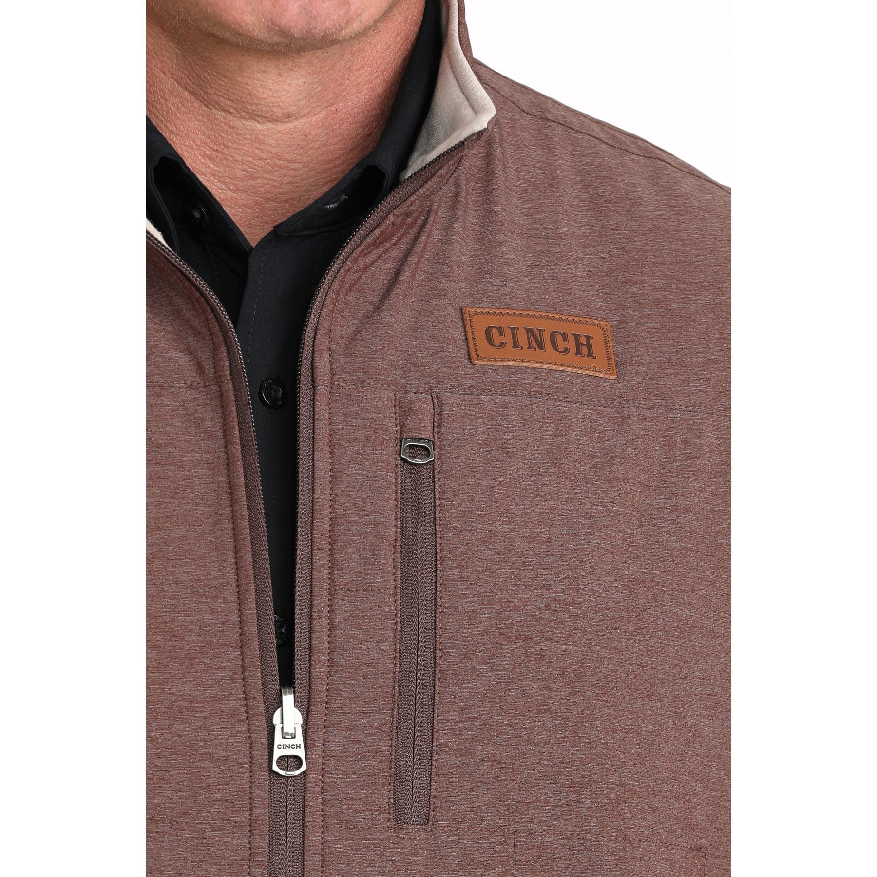 Men's Cinch Reversible Burgundy/Cream Vest