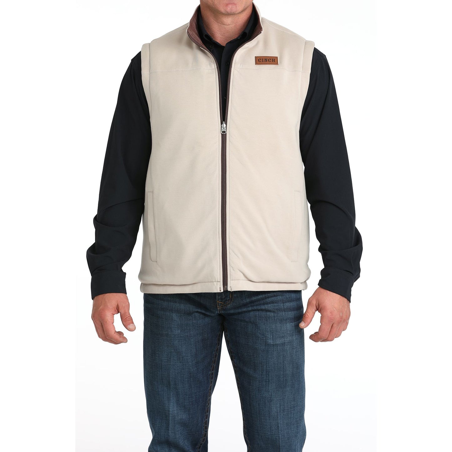 Men's Cinch Reversible Burgundy/Cream Vest