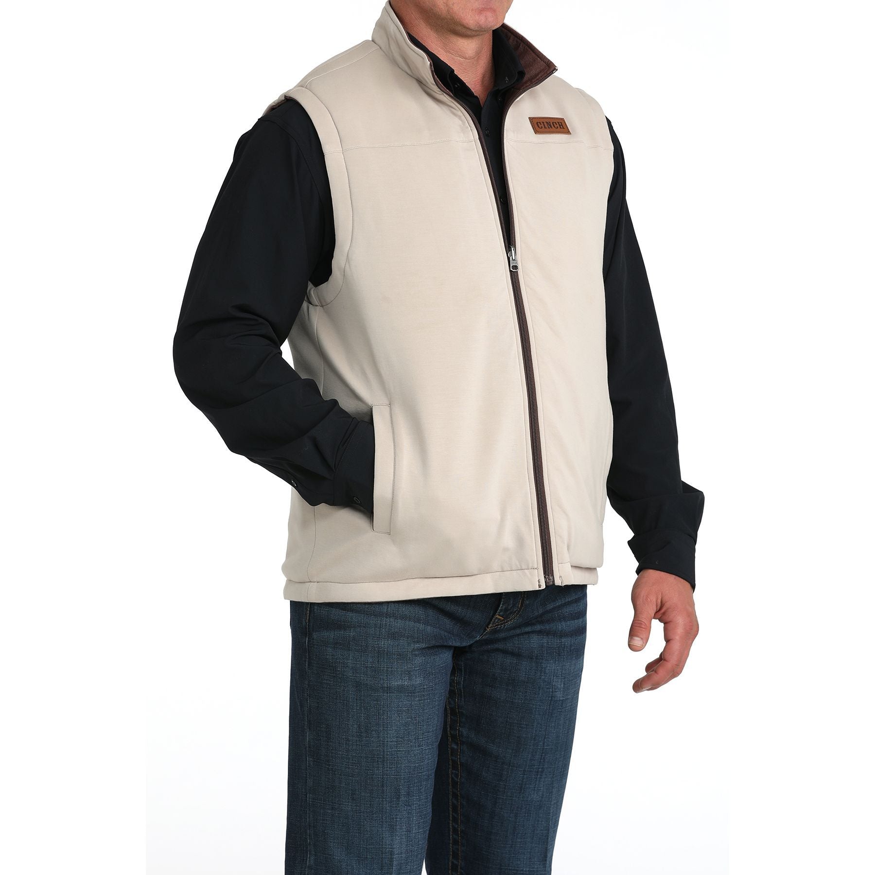 Men's Cinch Reversible Burgundy/Cream Vest