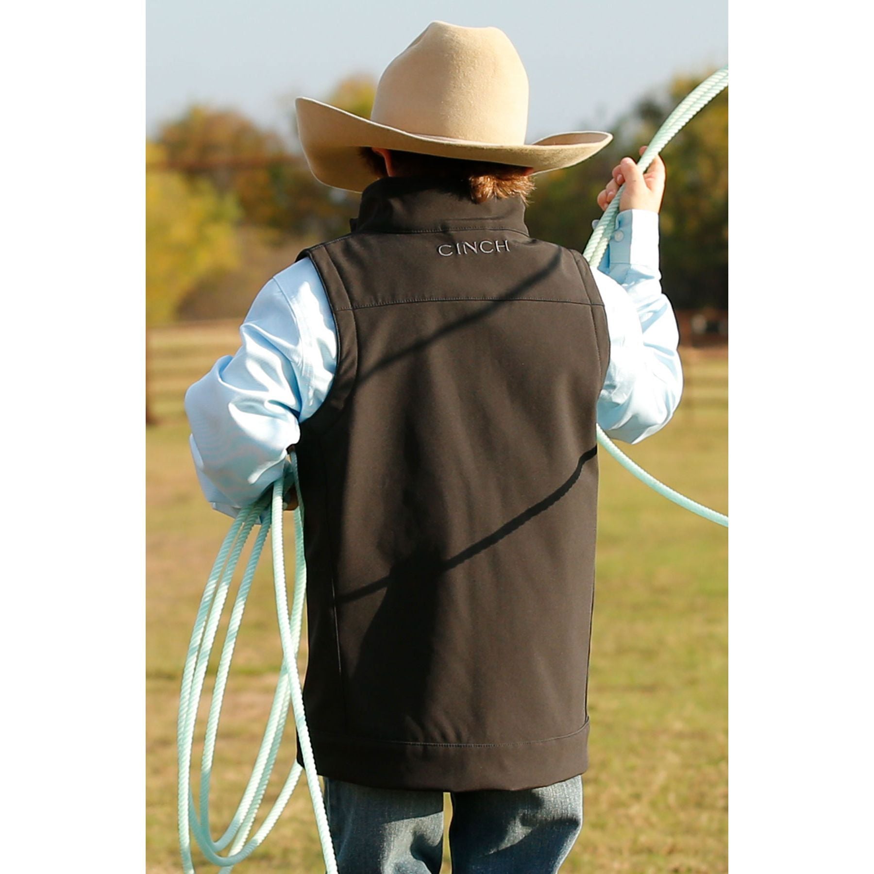 Boy's Cinch Black Bonded Vest