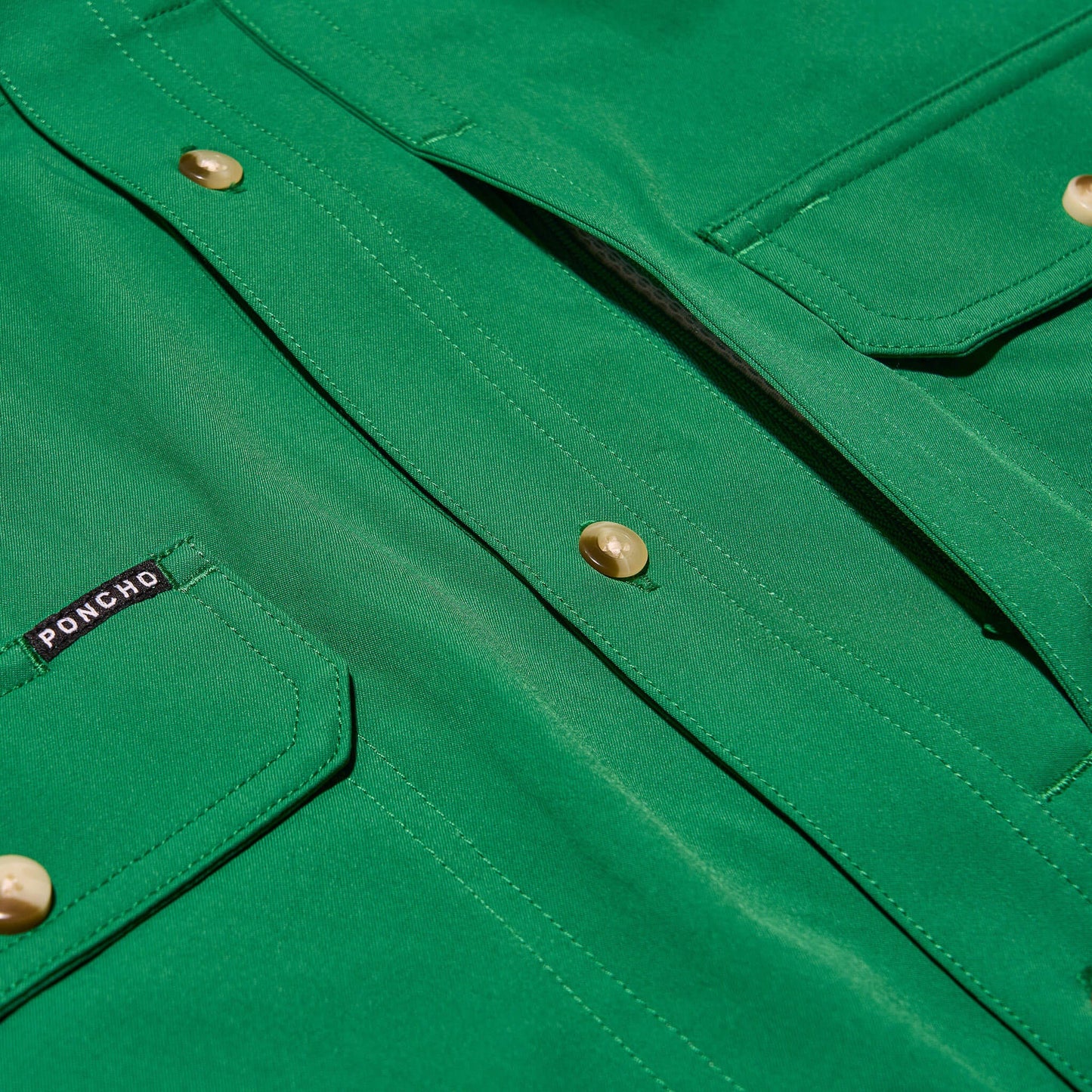 Men's Poncho "The Magnolia" Short Sleeve Button Up Shirt
